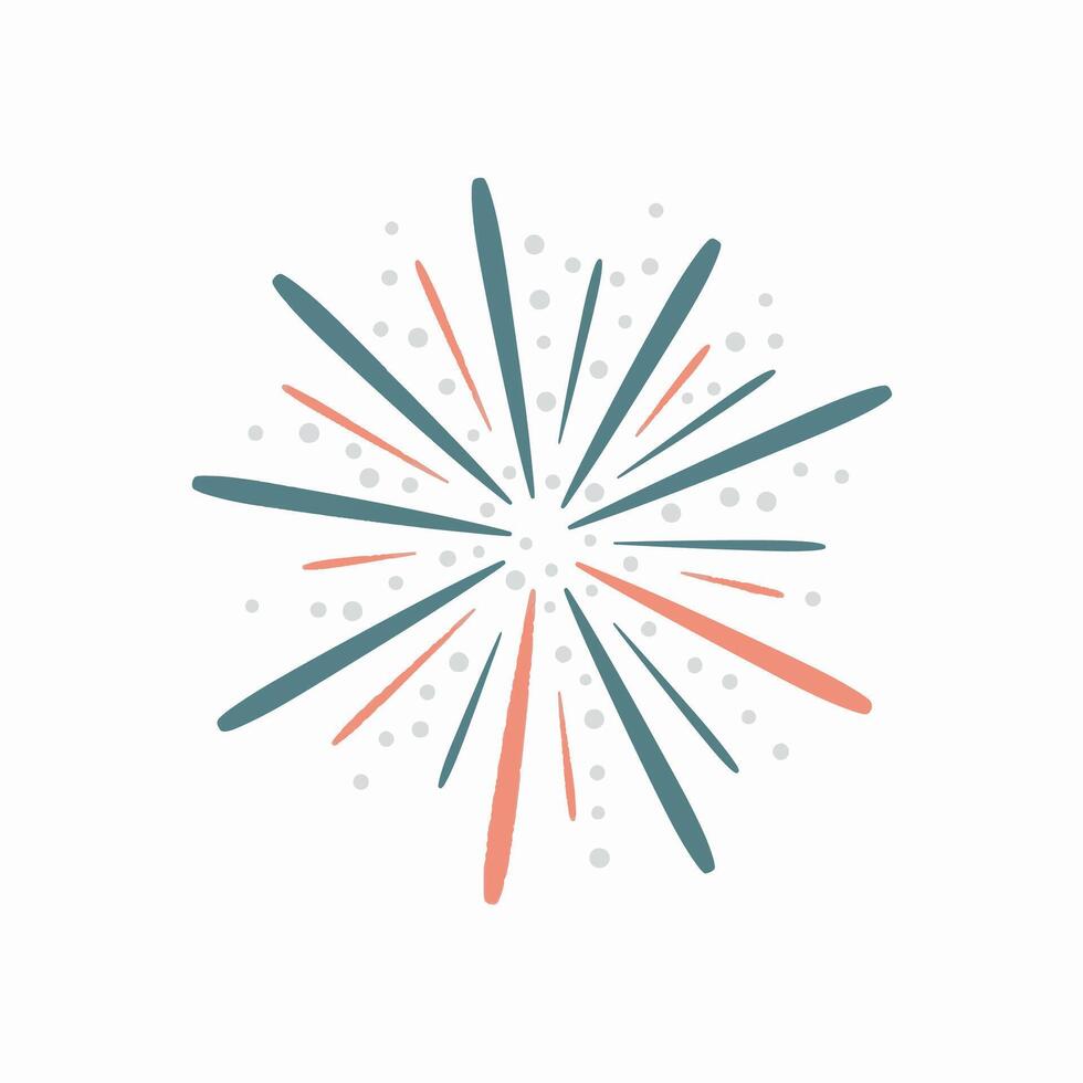 Simple Burst of Color and Light in a Minimalist Design vector