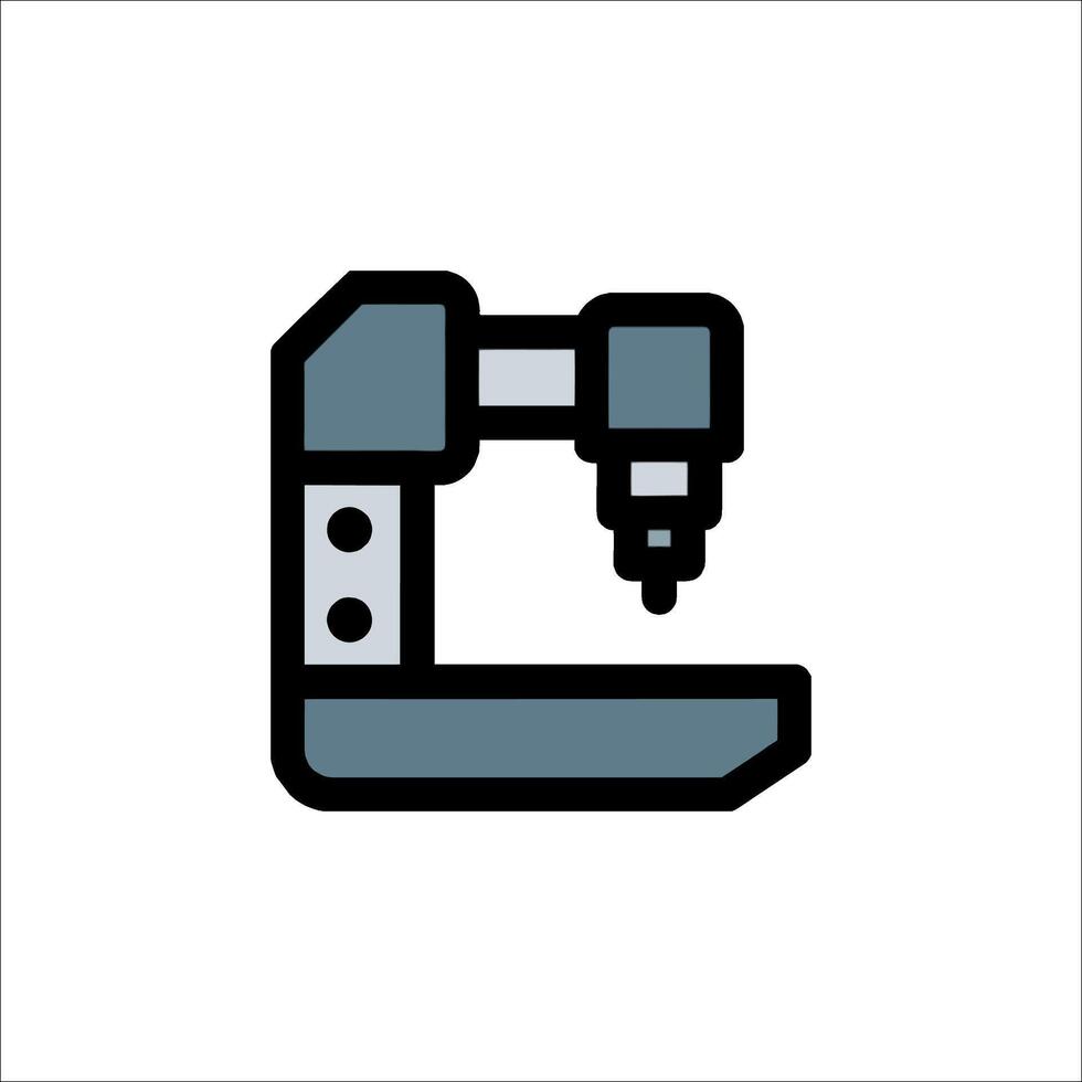 CNC Machine Icon Milling Machine Automated Manufacturing, engineering vector