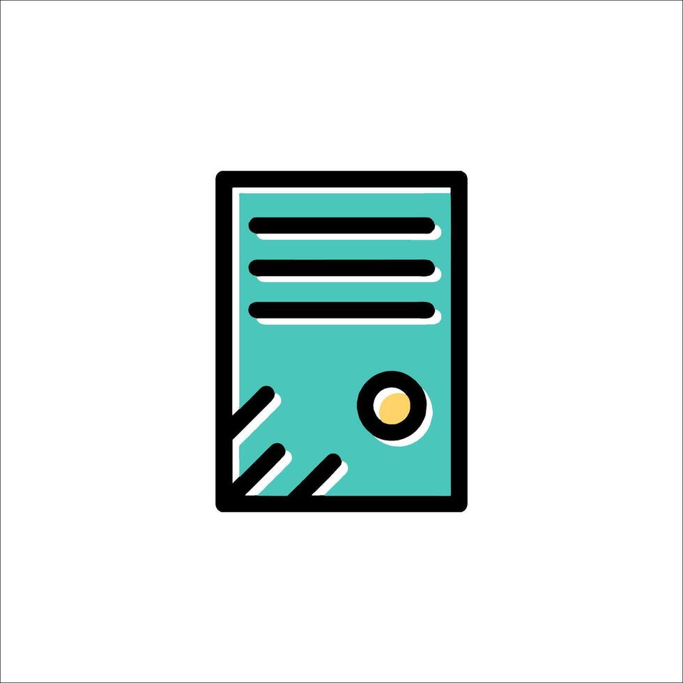 Computer Server Icon Data Storage Modern Flat Design, network vector