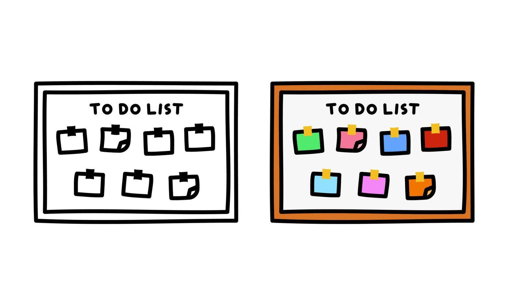 Business Workflow and Team Collaboration To Do List vector