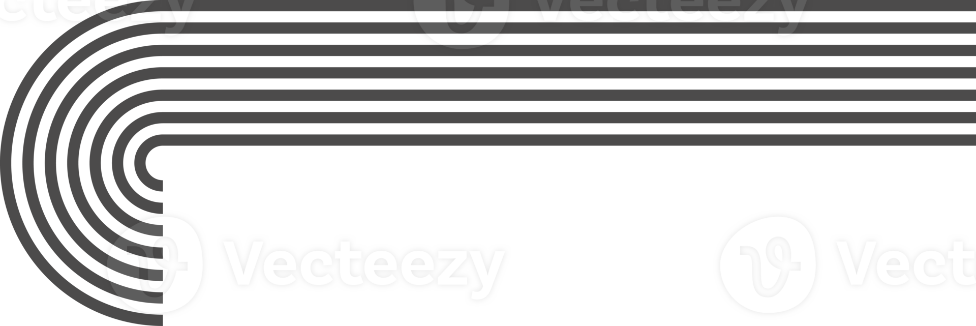 Abstract shape with line pattern. Retro geometric element. Organic graphic element and curved modern figure. Simple minimalistic aesthetic stripe png