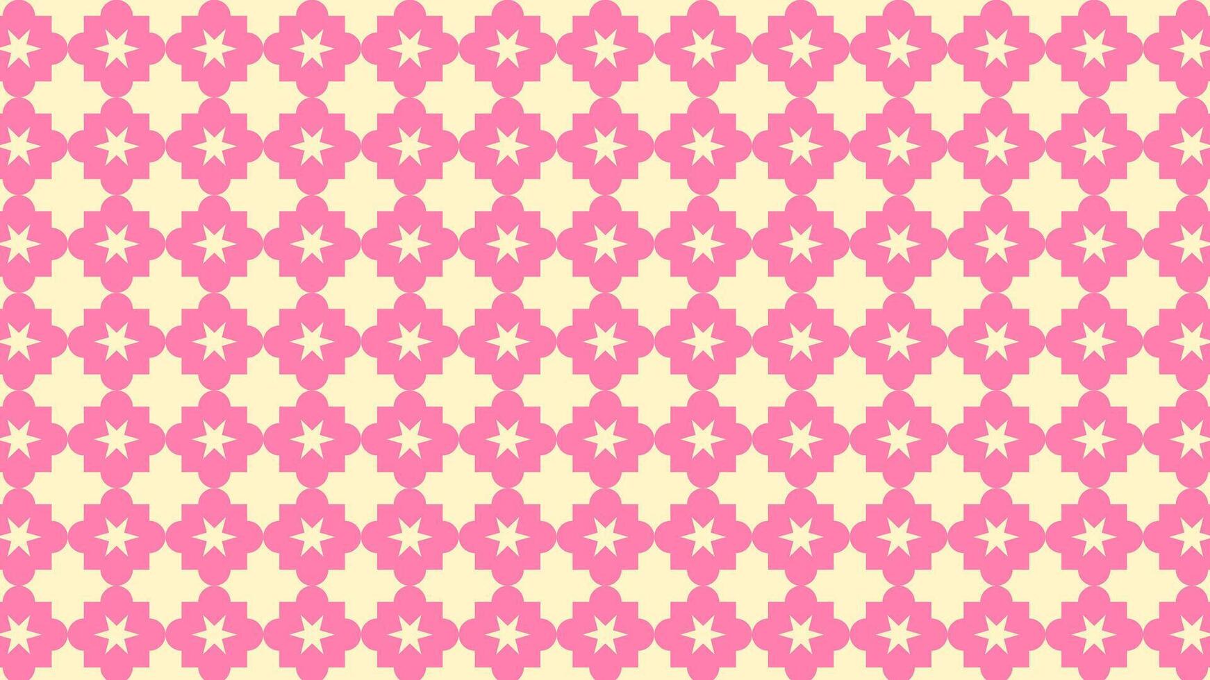 Minimal pink retro tile repeat with symmetrical micro shapes for patterns, posters and templates vector