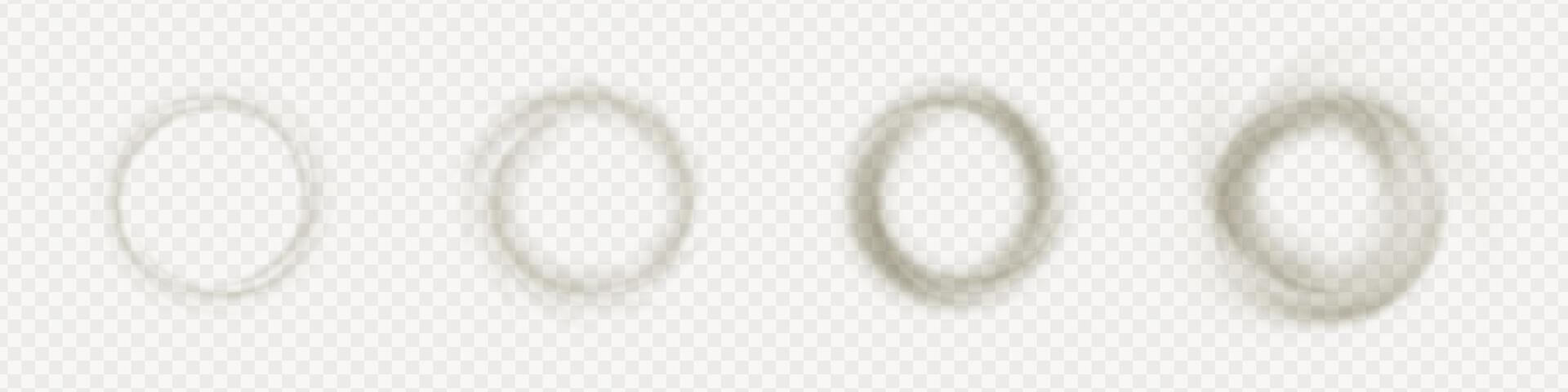 Smoke swirl mixes with wind flow shaping white air ring in fast circular motion. Clean vortex spin curves through abstract space forming cool turbine splash. Purification suction graphic design vector