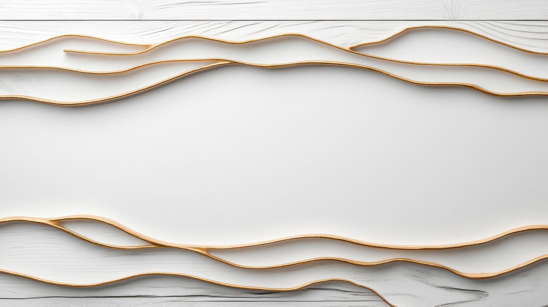 3d rendering of a wooden frame with a white background photo