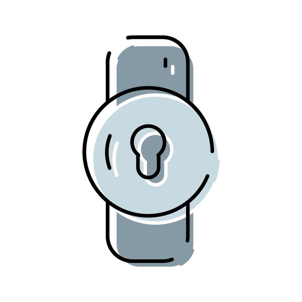 Padlock showing keyhole for security and protection concept vector