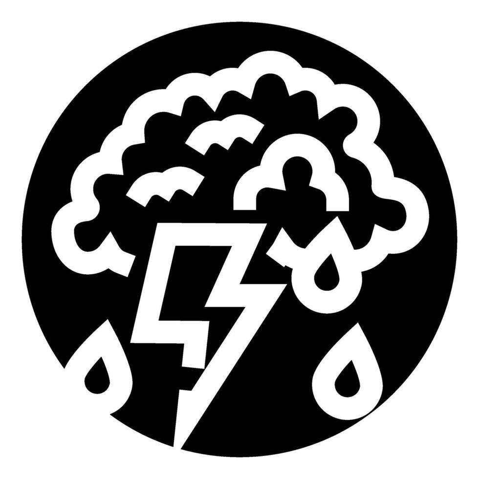 Brainstorming idea generating lightning icon vector