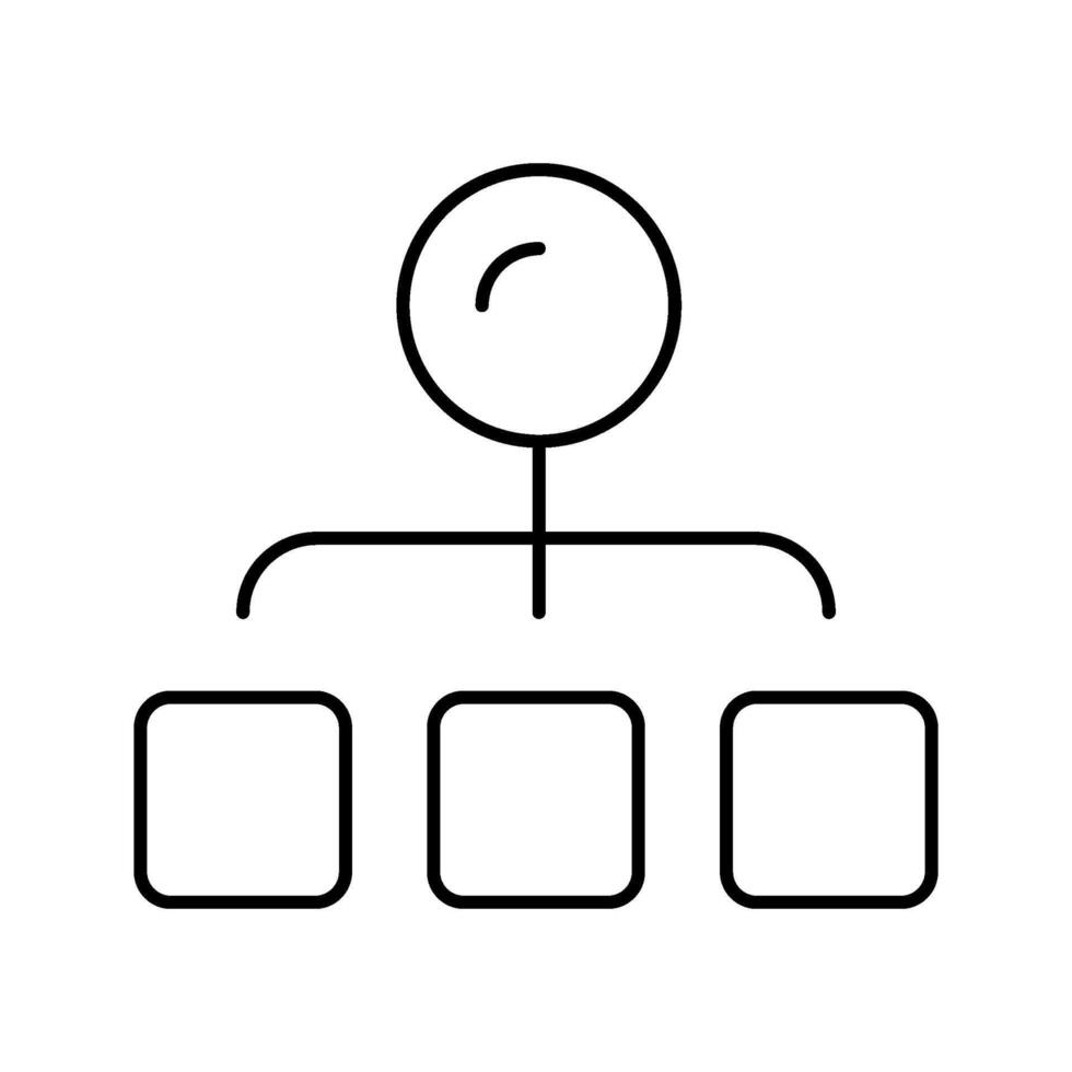 Hierarchy structure creating business organizational chart diagram vector