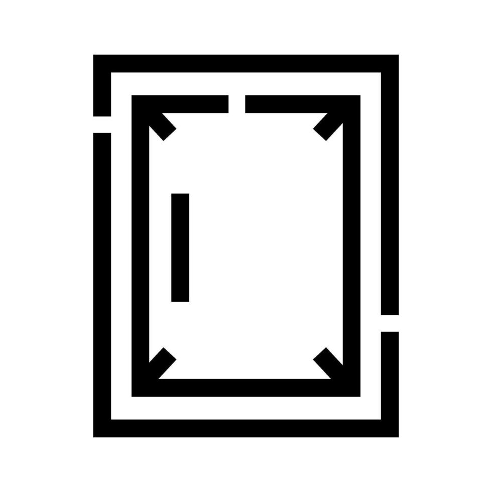 Minimizing window expanding to full screen icon vector