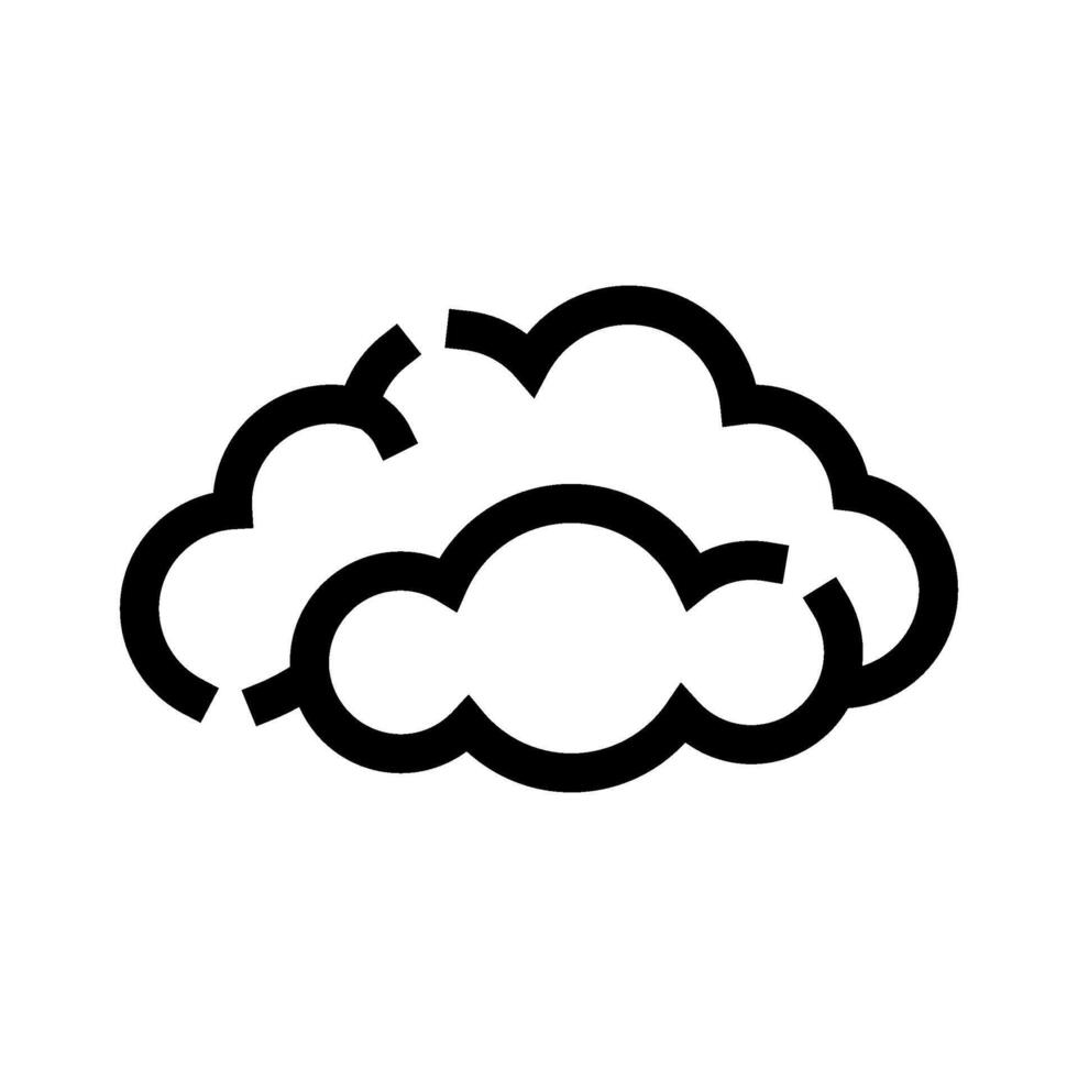 Brain icon representing intelligence, thoughts and knowledge vector