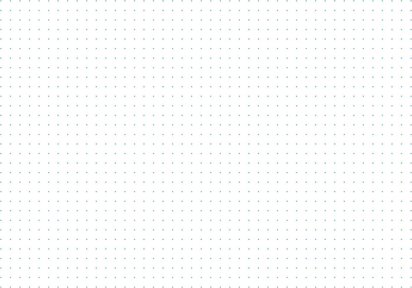Simple blue dotted background. Bullet journal pattern texture. Dotted squared blue grid graph paper template for notebooks. Design printable graphic sheets. vector