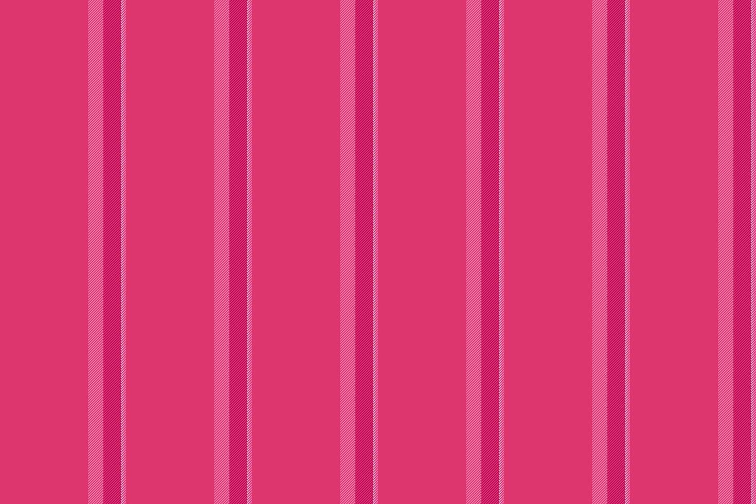 Feriodic background stripe vertical, rustic lines pattern fabric. Leminine texture textile seamless in pink and naughty pink colors. vector