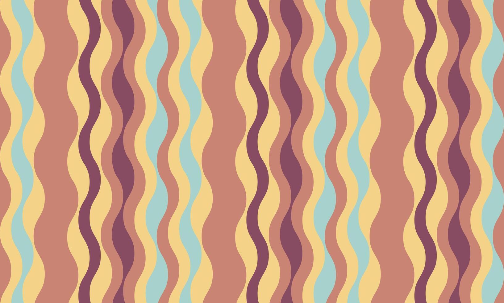 Abstract wavy stripes pattern in muted earth tones. Perfect for textile design, website backgrounds, or vibrant branding. Evokes a sense of calm and retro style. vector