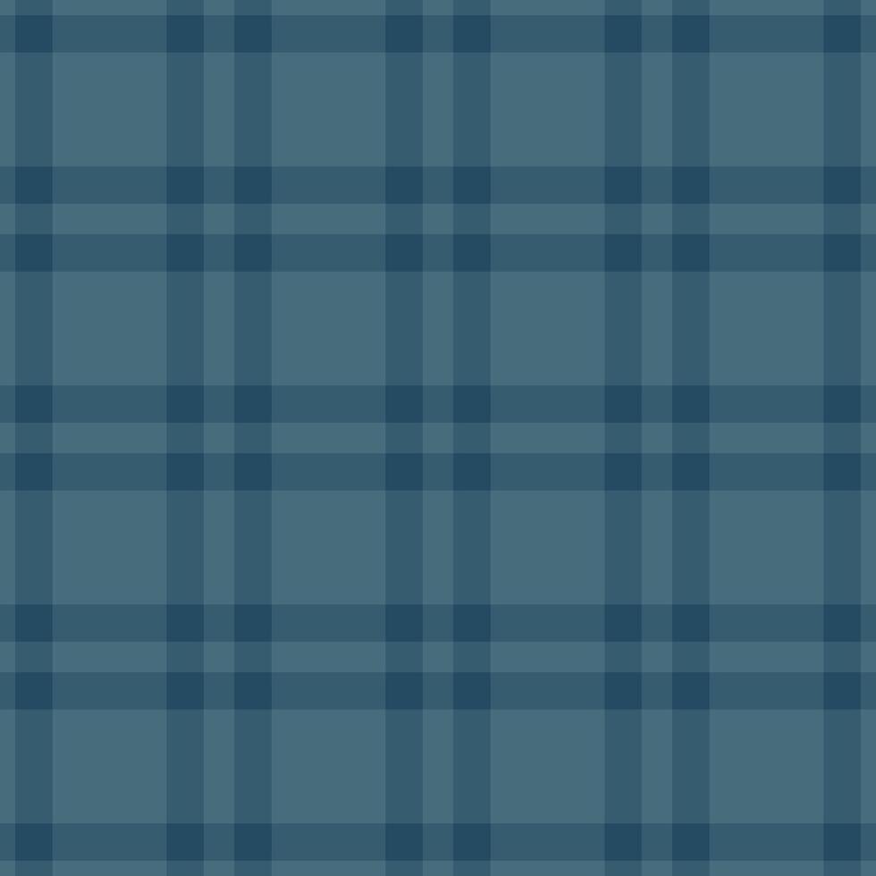 Gingham seamless background, rough pattern fabric check. Old-fashioned textile texture tartan plaid in cyan color. vector