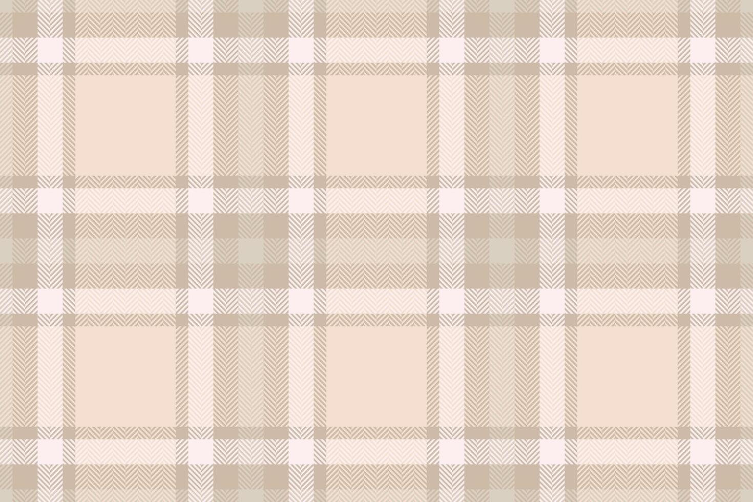 Elegant plaid pattern in soft neutral tones. Classic design evokes warmth and tradition. Ideal for backgrounds, textiles, and designs needing a subtle texture. vector
