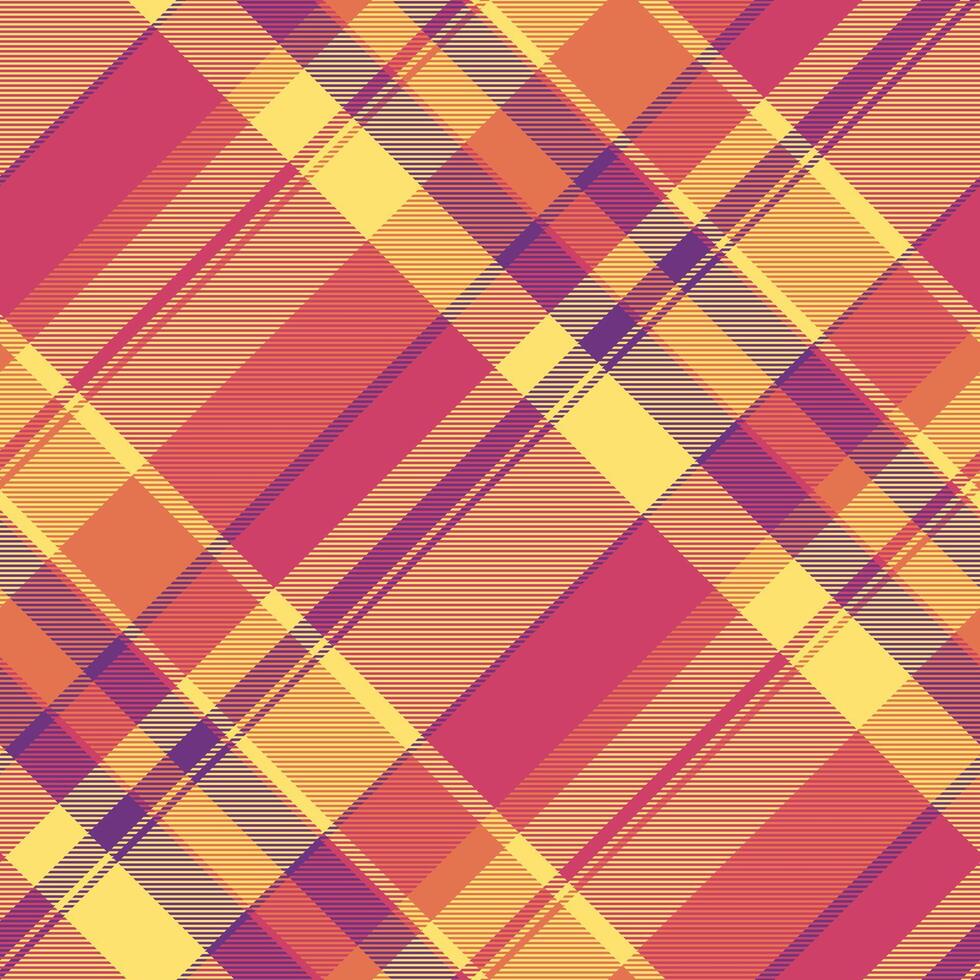 Vibrant plaid pattern in warm, inviting hues. A versatile design, ideal for backgrounds, textiles, or adding a touch of rustic charm. Abstract, modern, eyecatching. vector