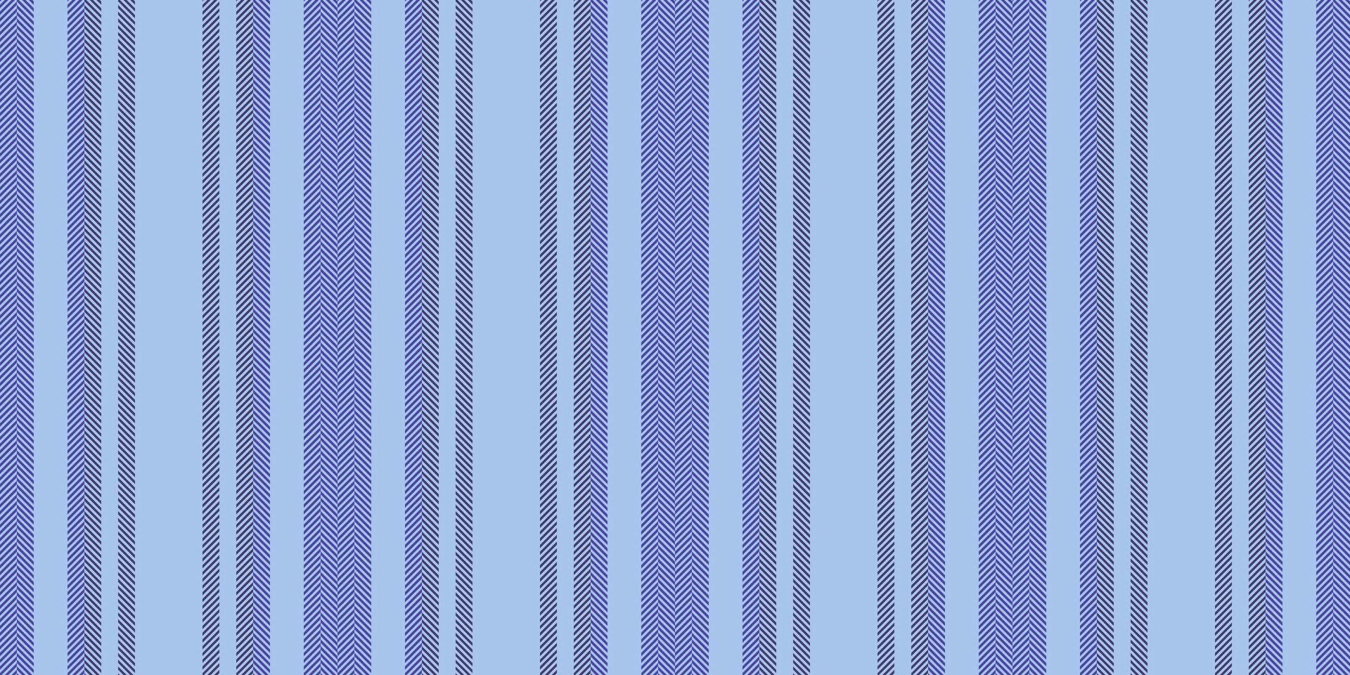 Hewborn stripe texture fabric, online lines seamless pattern. Oenu textile background vertical in light and indigo colors. vector