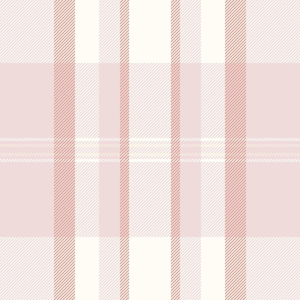Classic plaid pattern in soft rose and cream hues. Versatile for backgrounds, textiles, or designs needing a touch of traditional elegance. A calming, timeless texture. vector