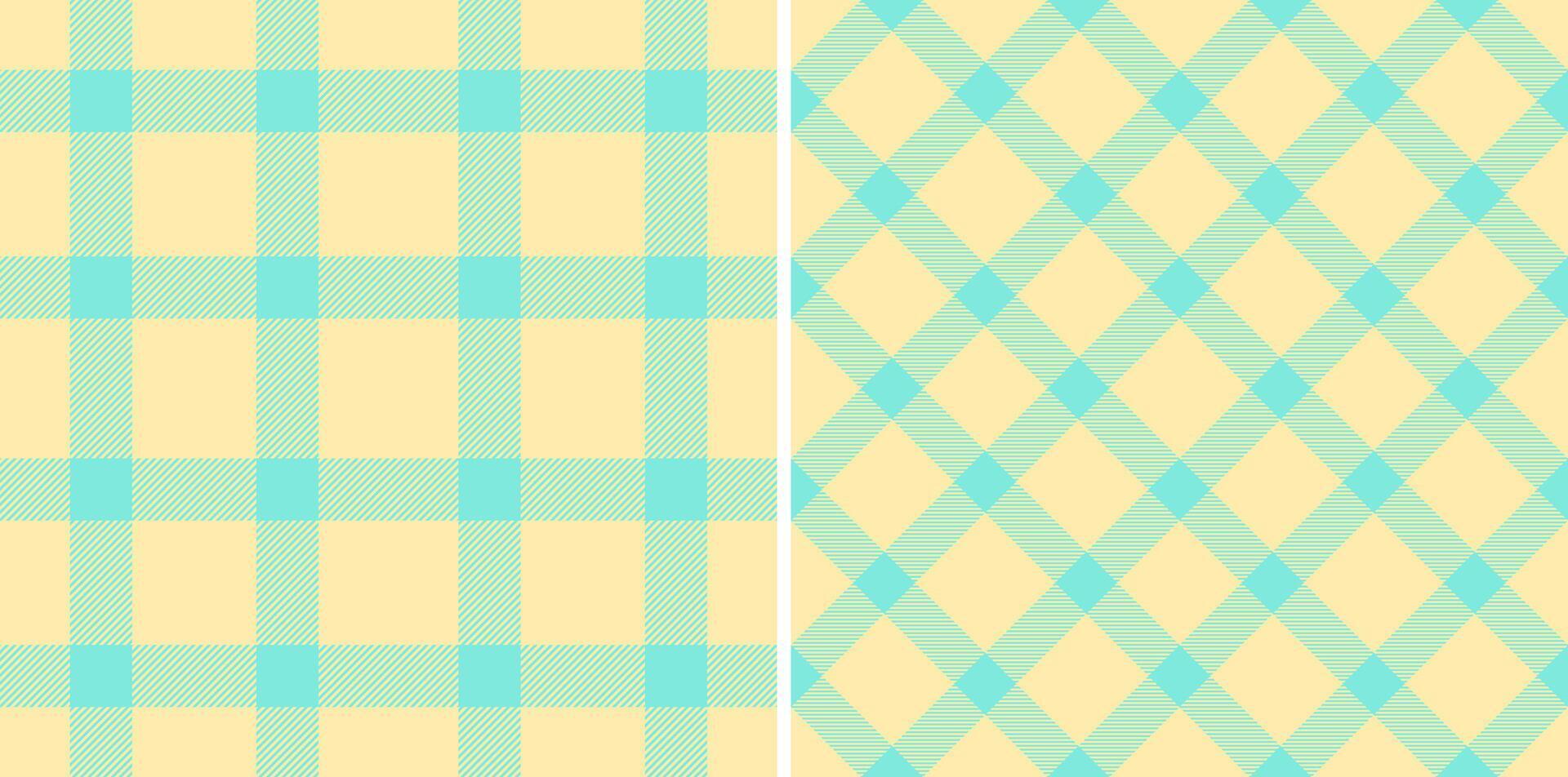Two elegant plaid patterns in soft pastel hues offer versatile design options. Perfect for backgrounds, textiles, or adding a touch of classic style to your project. vector