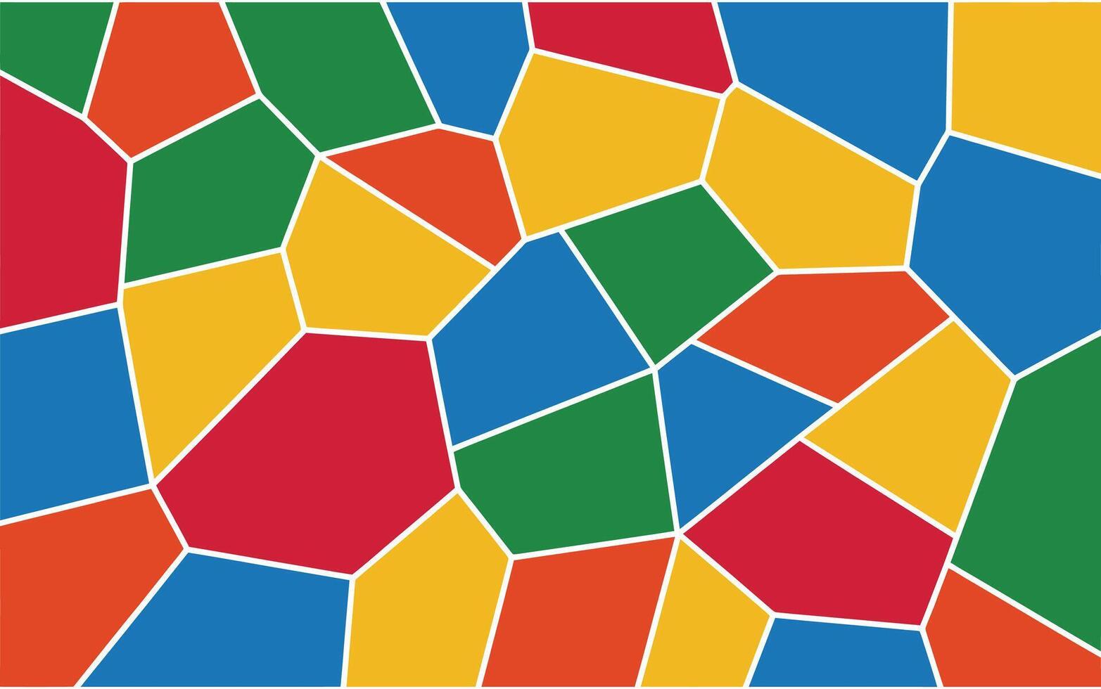 Colorful abstract geometric pattern with irregular shapes vector