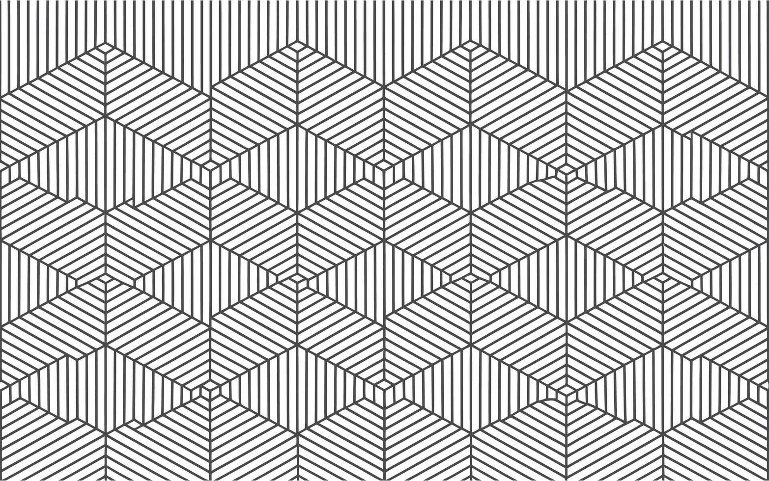 Geometric illusion pattern with optical depth vector