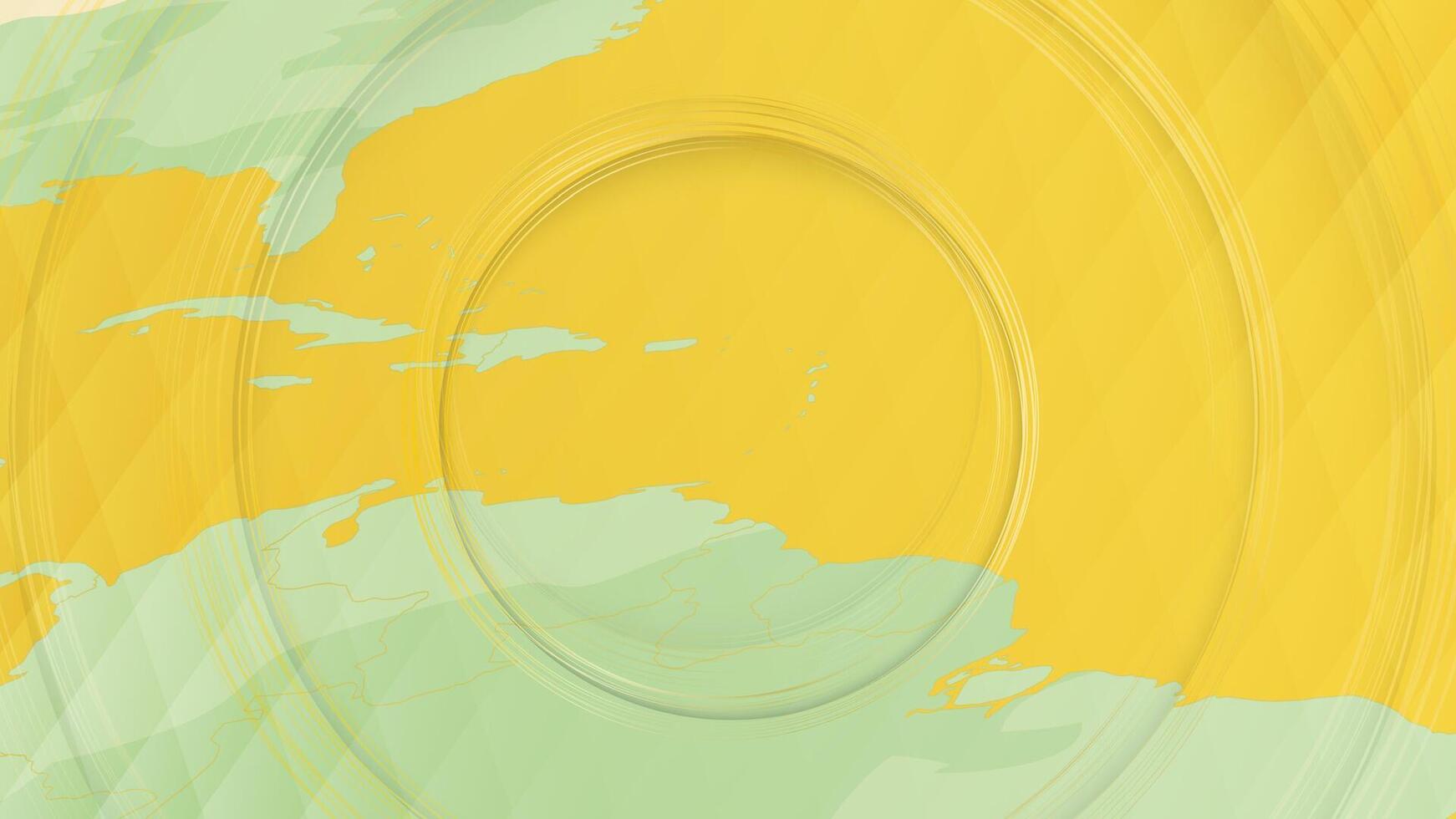 Abstract Map of Barbados and Surrounding Regions with Circular Patterns. vector