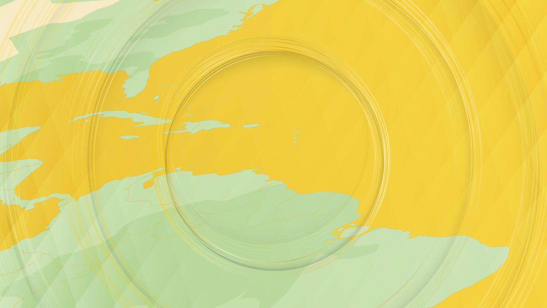 Abstract Map of Saint Lucia and Surrounding Regions with Circular Patterns. vector