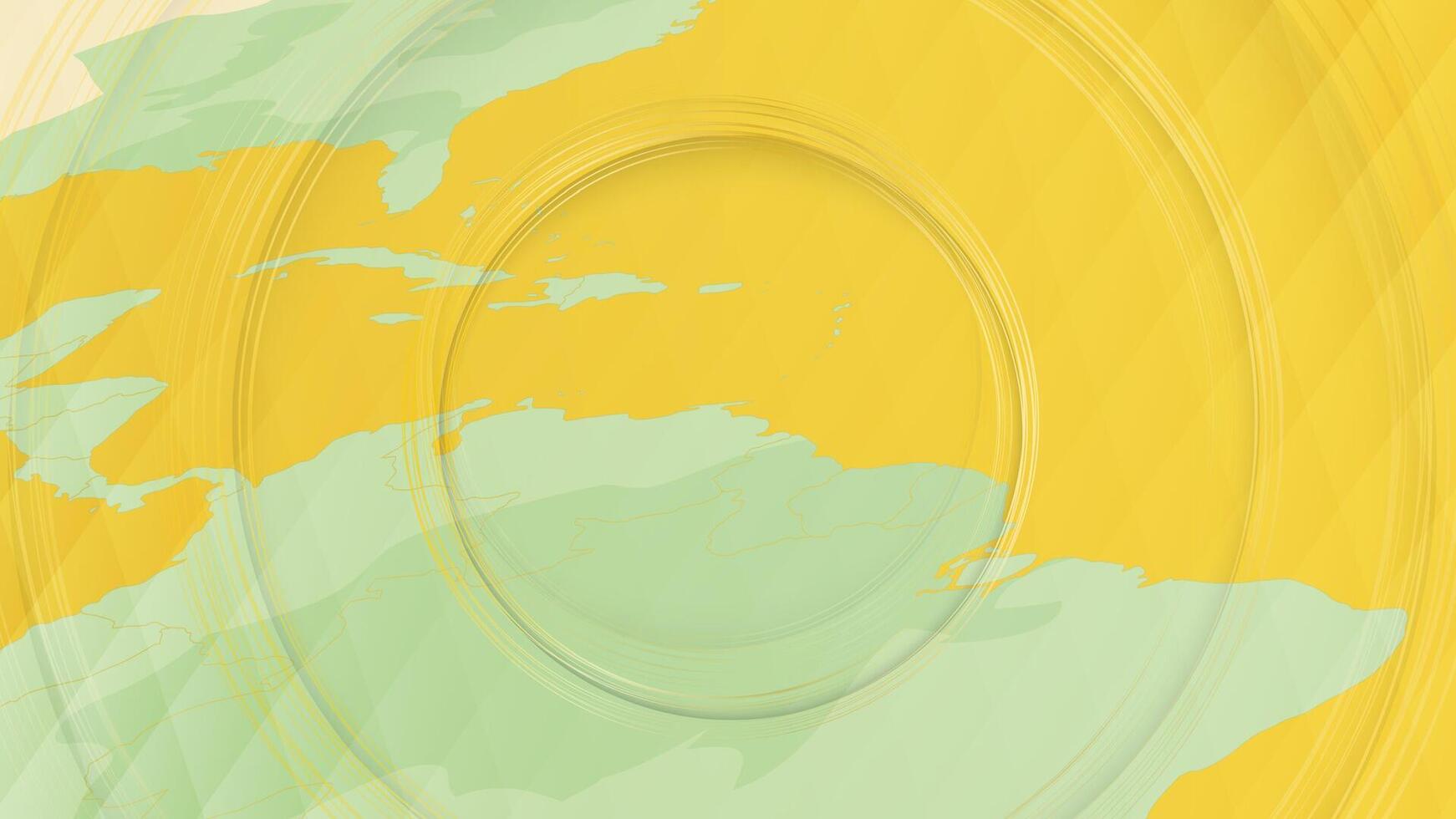 Abstract Map of Trinidad and Tobago and Surrounding Regions with Circular Patterns. vector