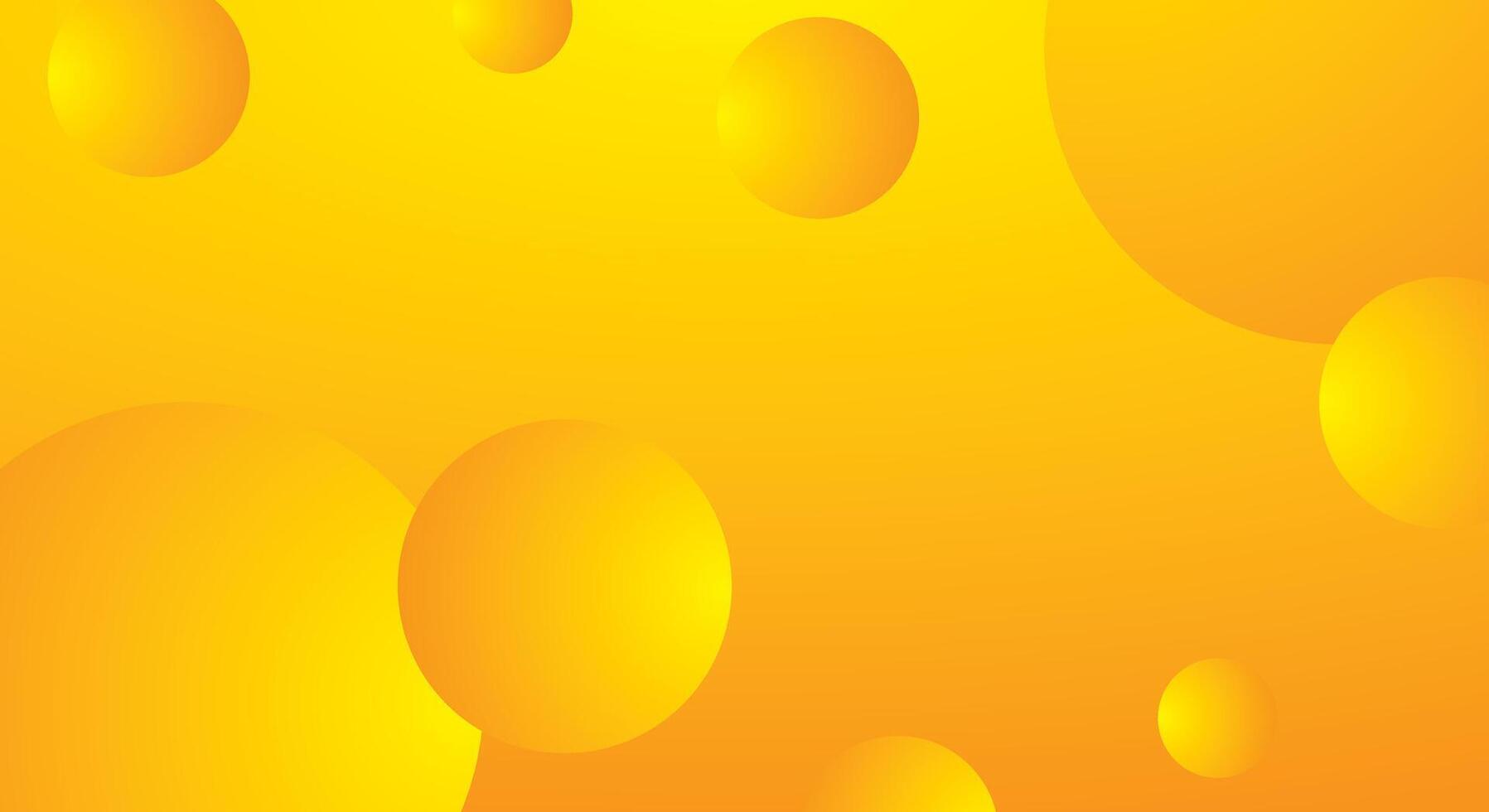 Orange yellow gradient background with abstract circle pattern vector