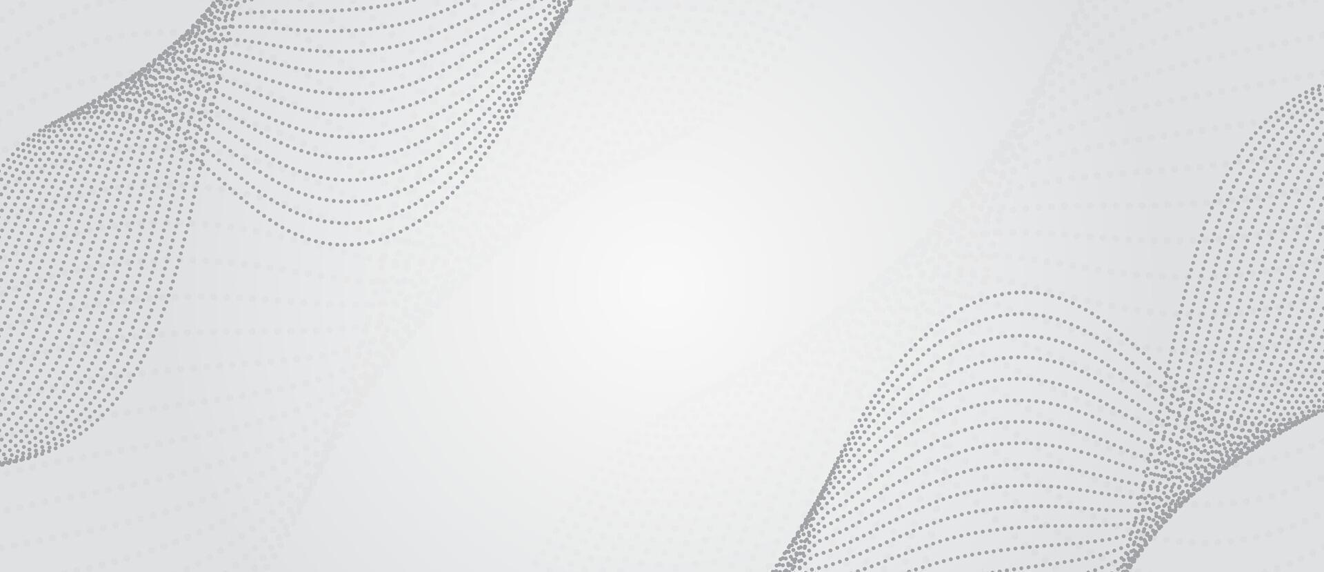 Abstract grey wave lines pattern on white background with space for your text vector