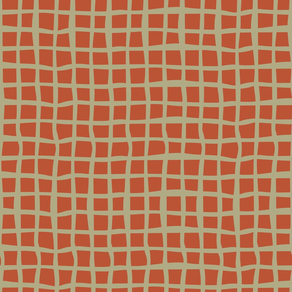 Wavy Retro Grid Seamless Pattern vector