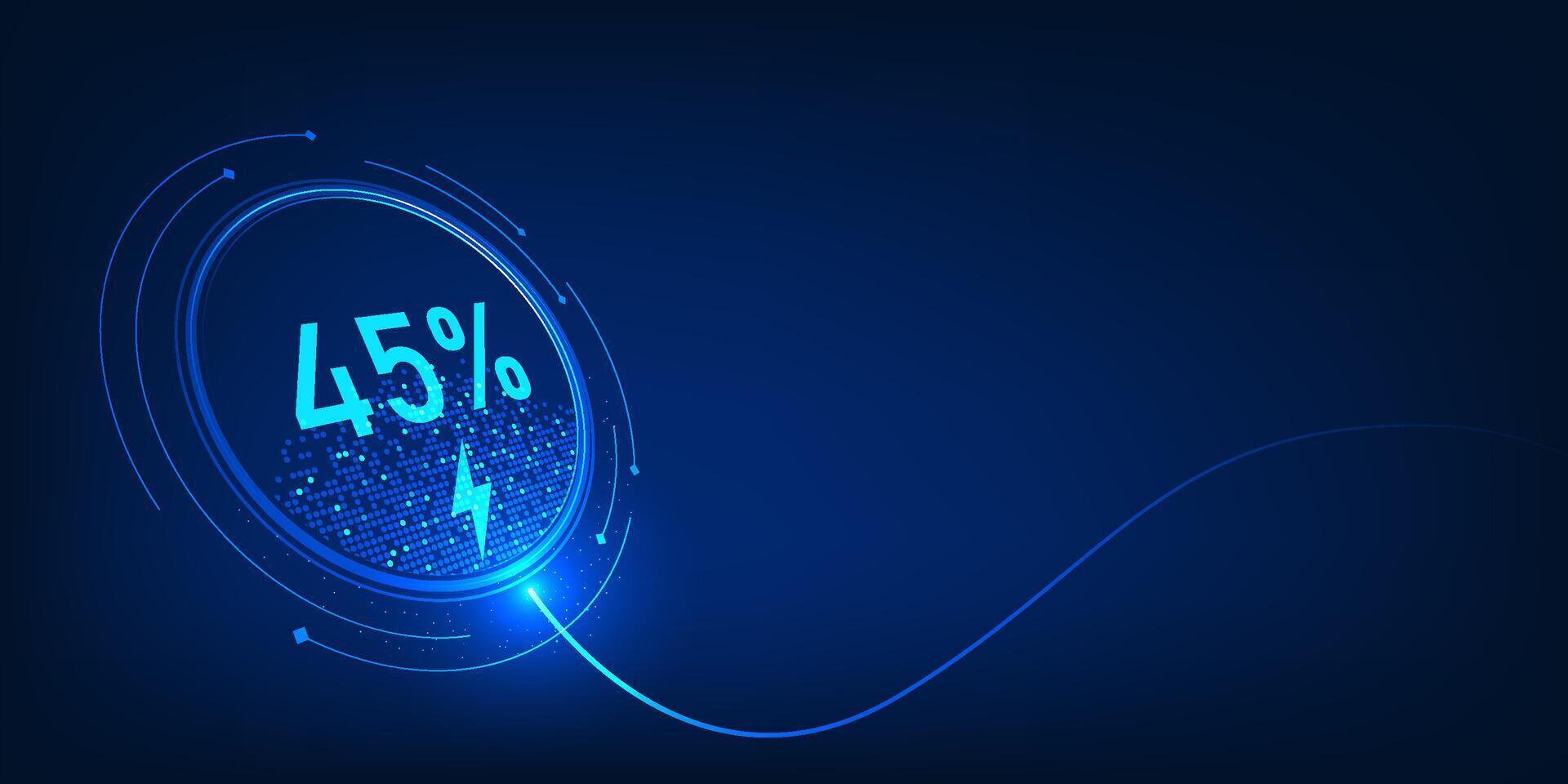 Energy Charging Technology Background with Battery Status Display, Power Level Indicator, Clean Energy Storage System Showing Real Time Charge Progress, Remaining Capacity vector