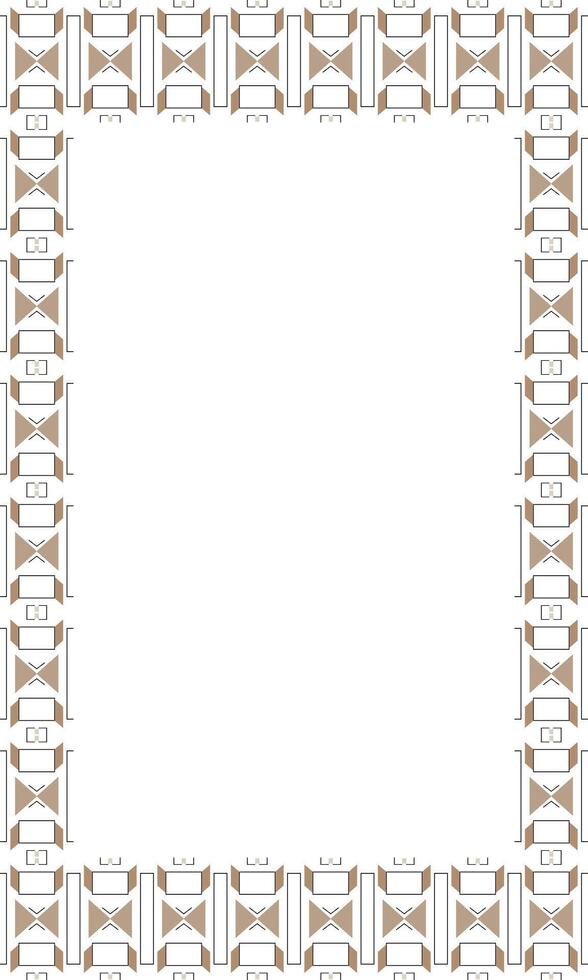 Abstract Colorful Border Frame with Modern Artistic Shapes for Decorative Design vector