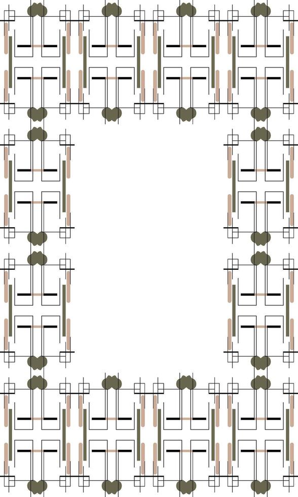 Elegant Gradient Abstract Border Frame with Smooth Fluid Elements for Graphic Projects vector