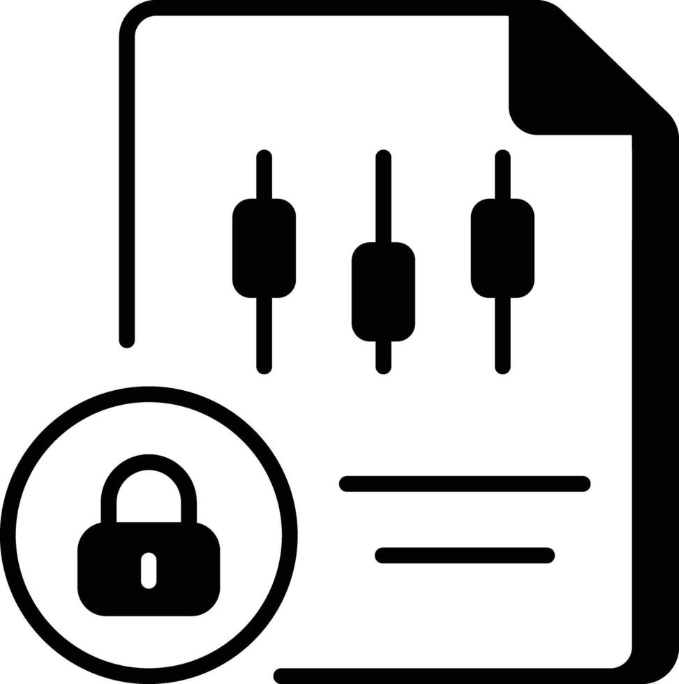 un lineal estilo icono representando fijo interesar vector