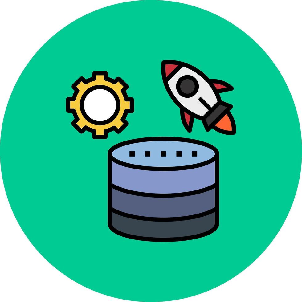 Database Clean Stroke Fragment vector