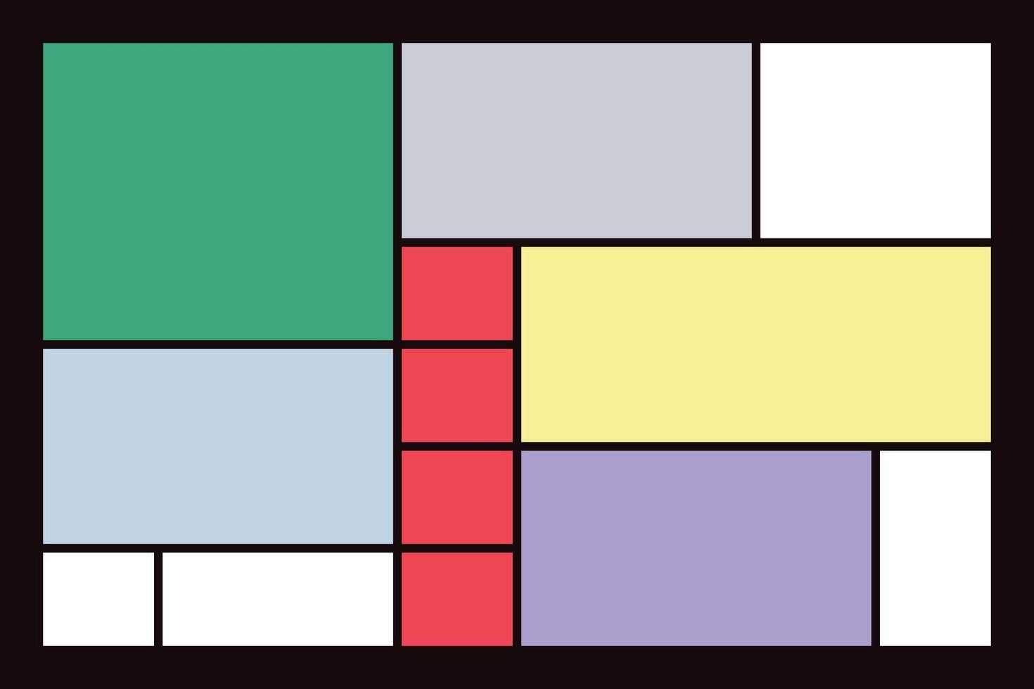 Bento Layout for Modern Branding and Digital Content vector