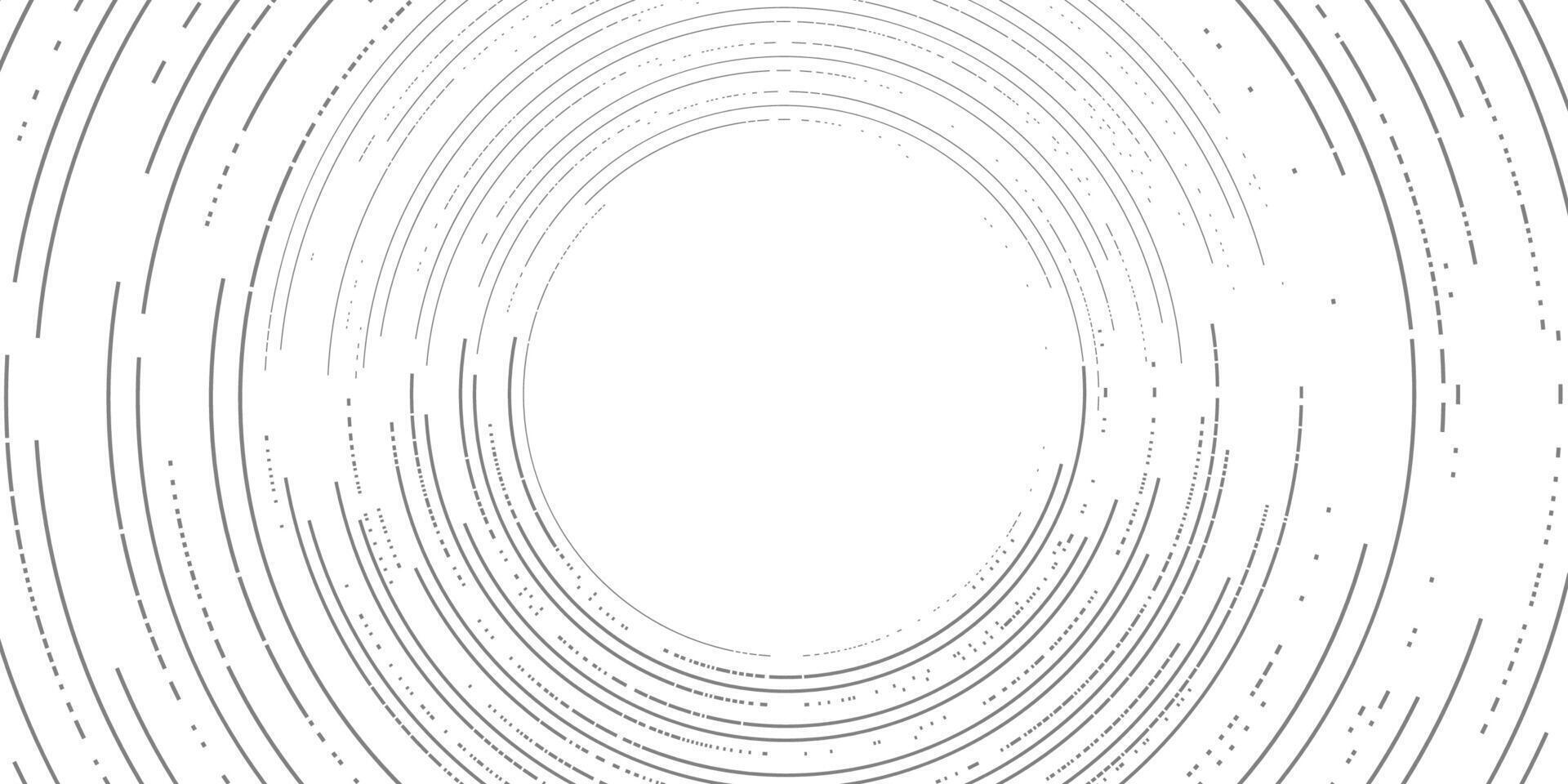 White background with a circle. Abstract futuristic tech background. . vector