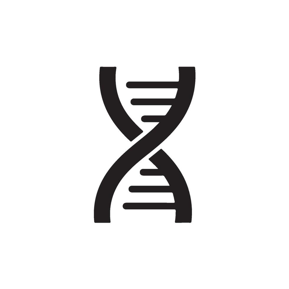 Abstract DNA strand illustration representing genetic code and molecular structure symbolizing science research and the complexity of l vector