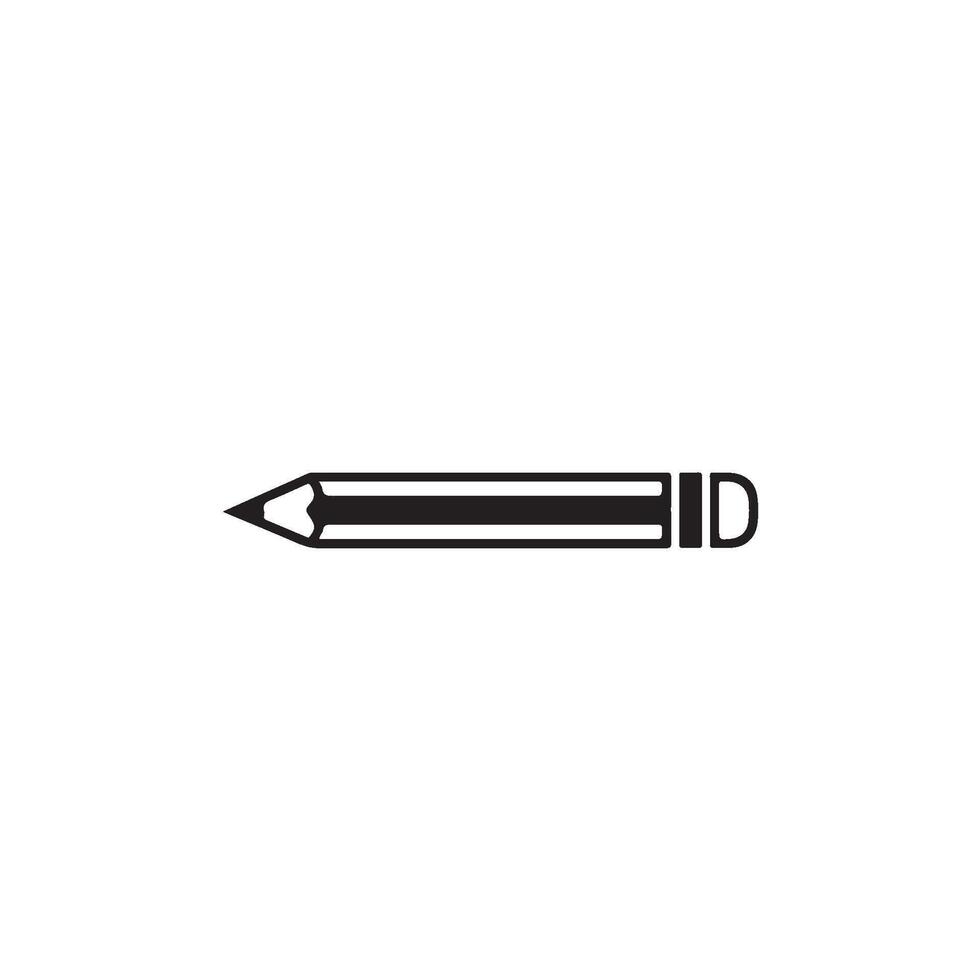 Simple pencil drawing on a white background representing creativity design and the power of ideas in a minimalist and clean style vector
