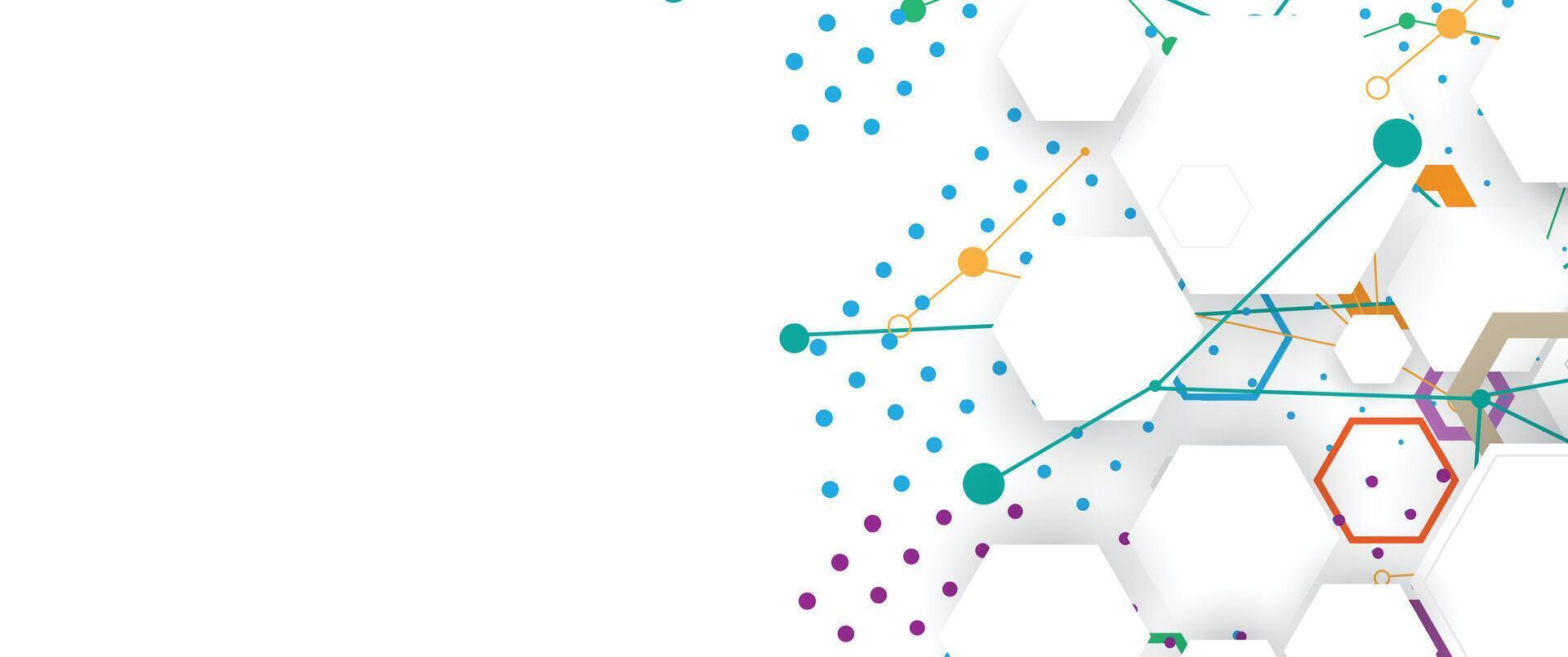 un computadora pantalla con un vistoso red de puntos vector