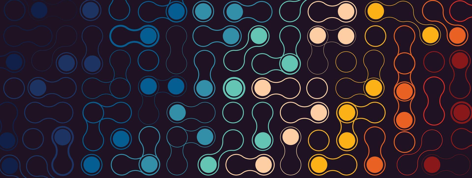 Metaballs round shapes abstract geometric background vector