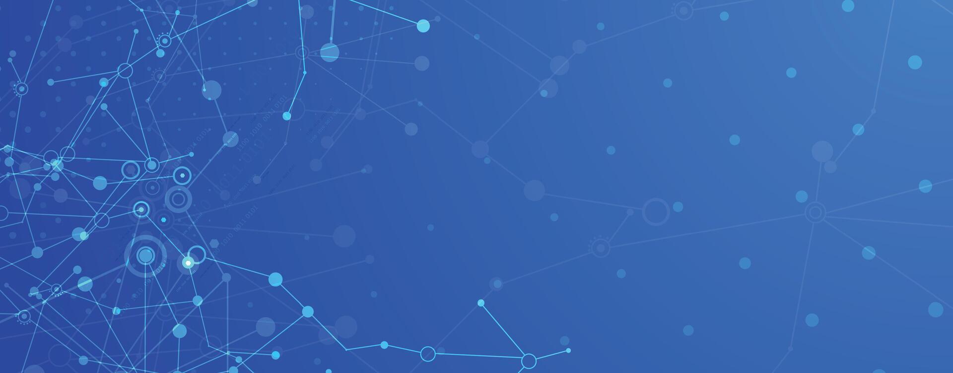 Plexus effect on abstract particle background vector