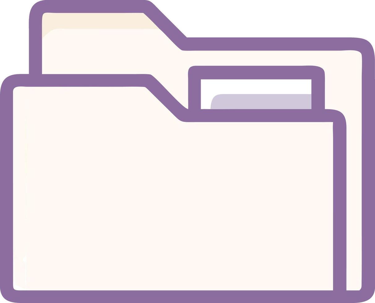 Folder With Papers in a Workspace Setting vector