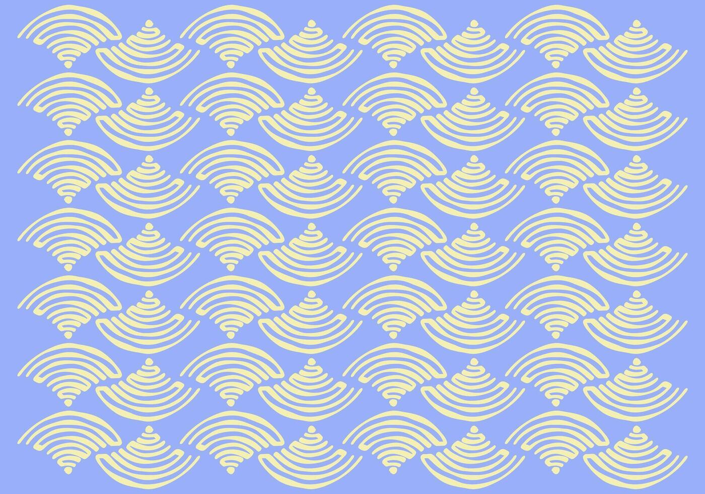 Abstract line Pattern in a Delicate Hues A close-up showcases a repeating abstract design with a light blue background and layered fan shaped patterns that create an optical illusion vector