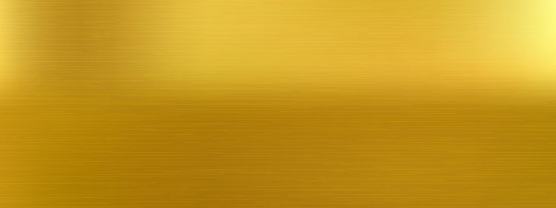 Warm gradient bg shows smooth reflection and depth from gold brass texture. Glossy polished surface enhances gold brass texture for elegant packaging. vector