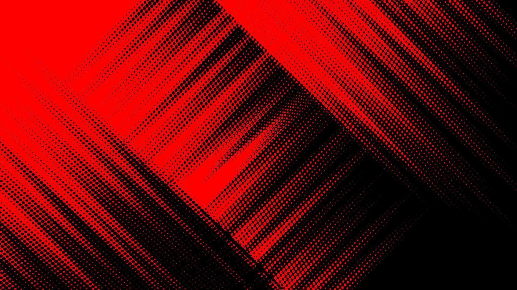 Red halftone dot pattern with dark grunge gradient texture. Modern pop art comic style abstract background, perfect for sporty designs and dynamic visual concepts. vector