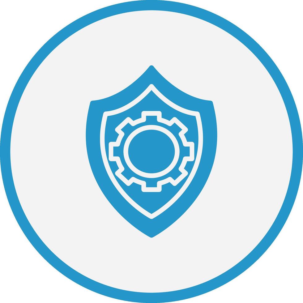 Data Protection Smooth UI Symbol Shape vector