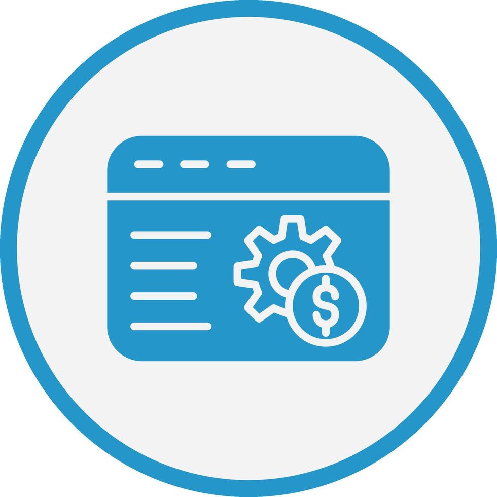 Optimization Minimal UI Element Icon vector