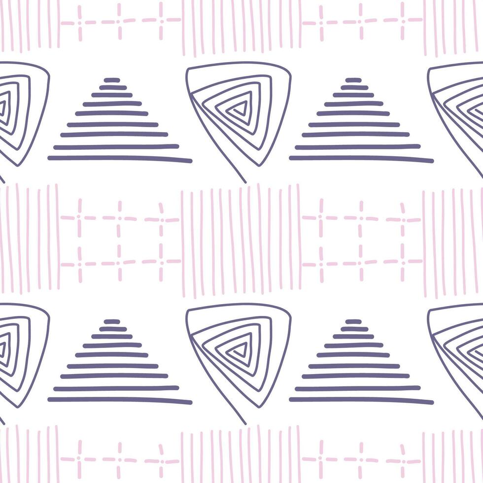 0Spots, lines, dots. A seamless pattern of minimalist, trendy, hand-drawn abstract elements for your designs. vector
