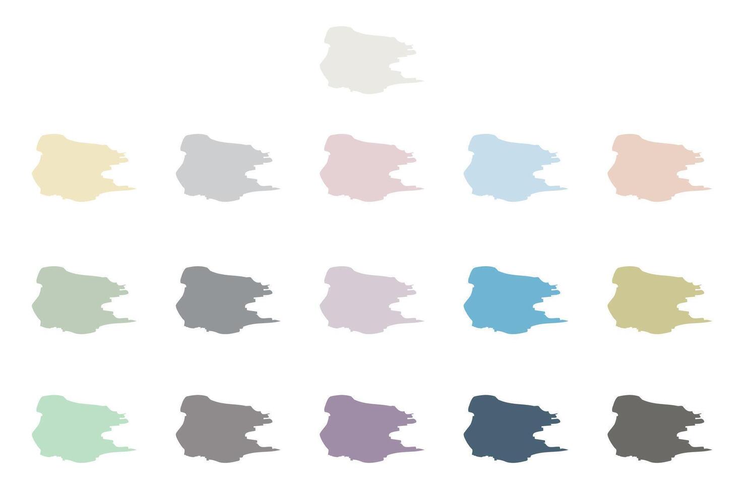 Cloud dancer color palette. Soft neutral and pastel color trends vector